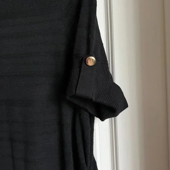 Apt. 9 Short-Sleeved Sweater - Black - Size 1X - Picture 4 of 8